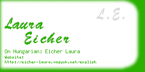 laura eicher business card